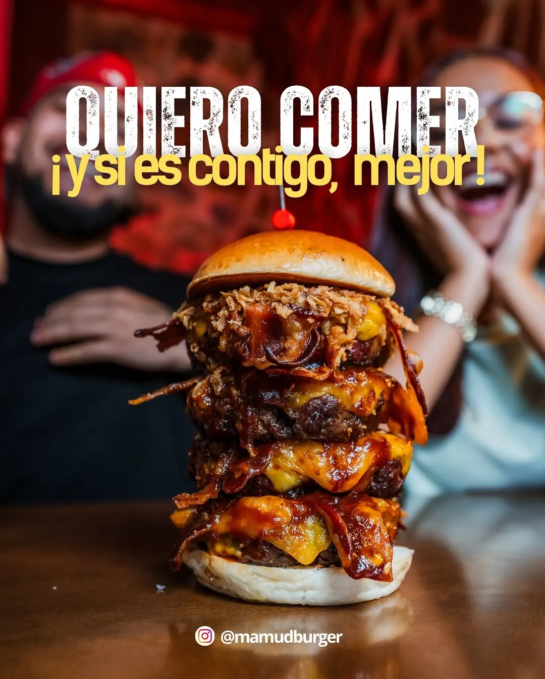 Creatividad «Quiero comer… ¡y si es contigo, mejor!» con la torre de burgers